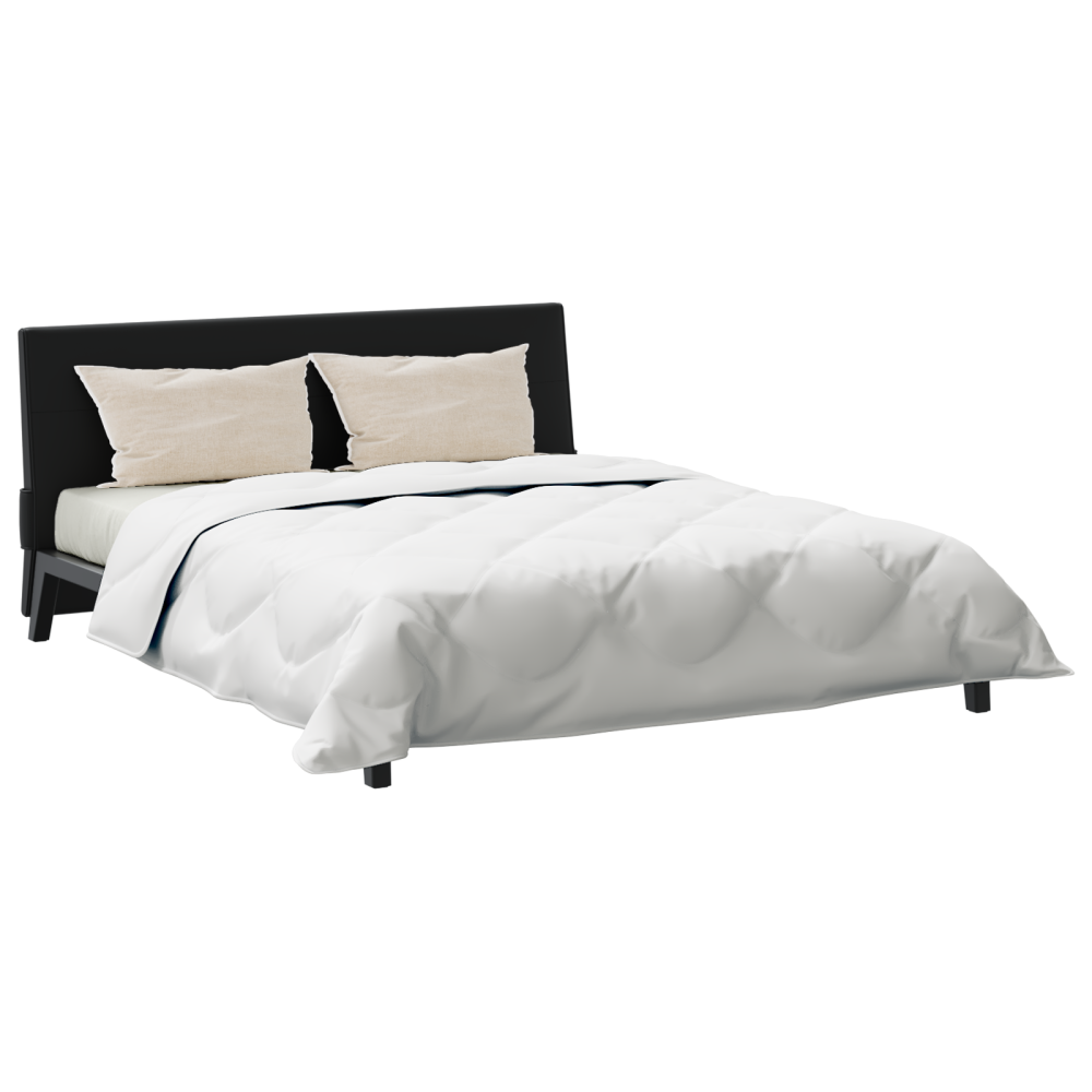 Produktbild för All-säsong Duvet med kudde 3 pcs Vit Mikrofiber