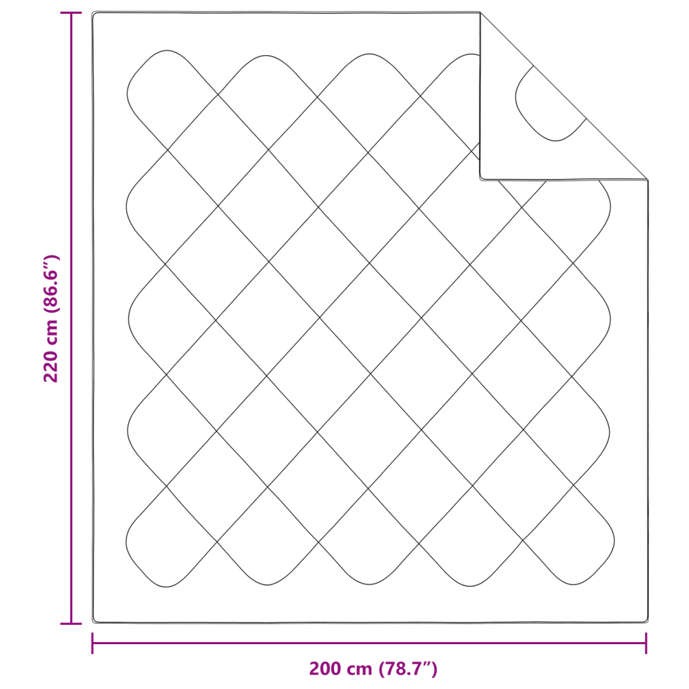 Produktbild för All-säsong Duvet med kudde 3 pcs Vit Mikrofiber