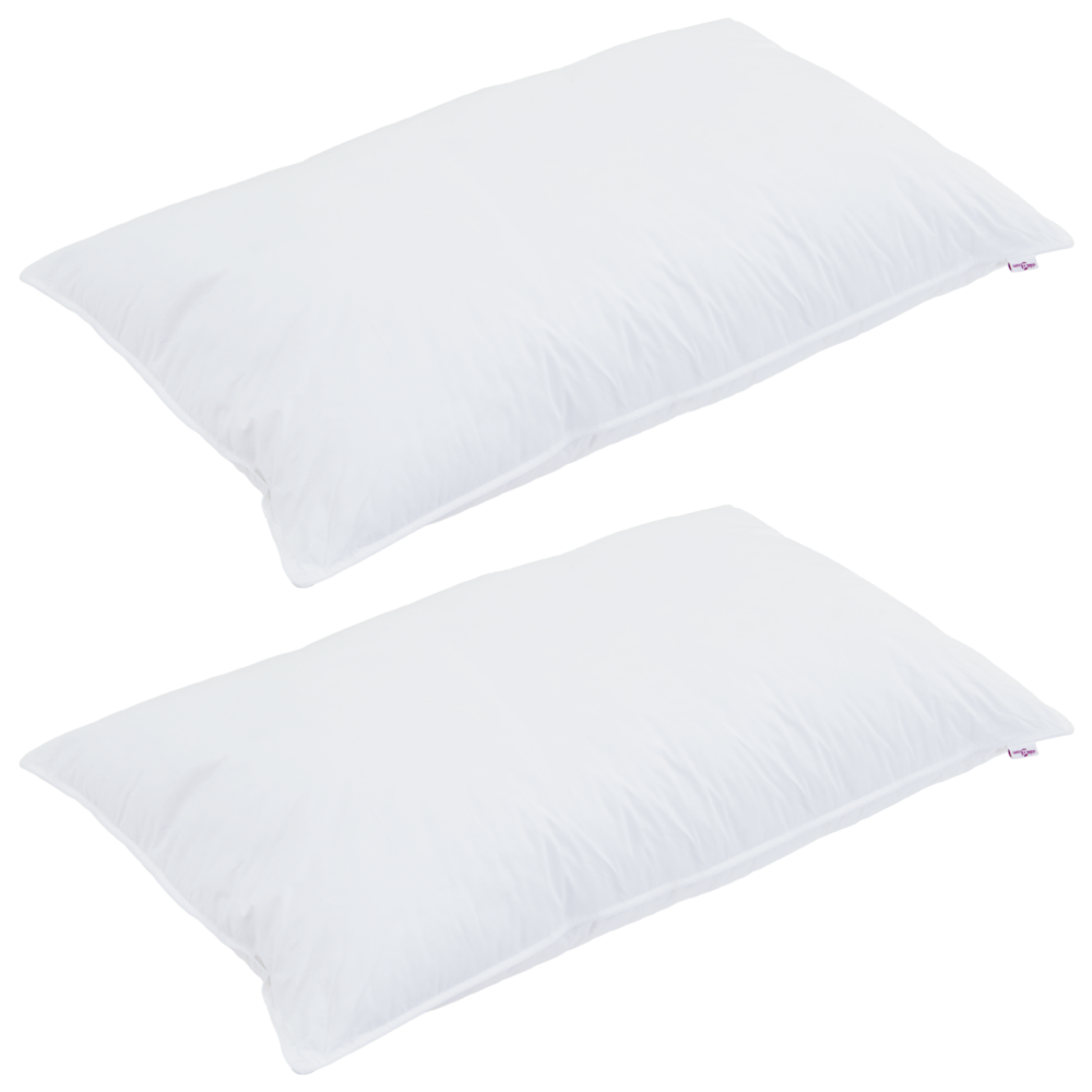 Produktbild för All-säsong Duvet med kudde 3 pcs Vit Mikrofiber