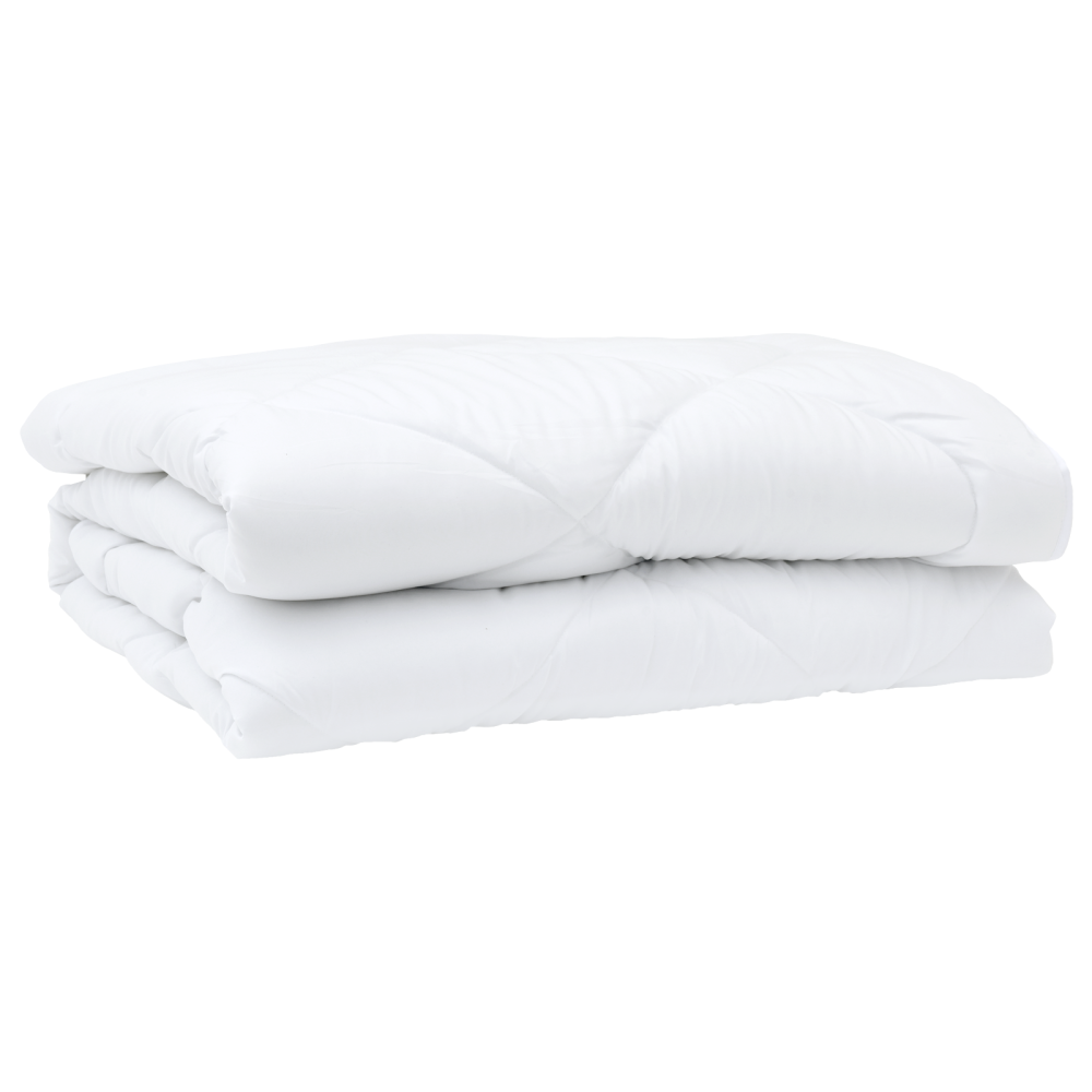 Produktbild för Duntäcke med kudde 3 pcs Vit Mikrofiber