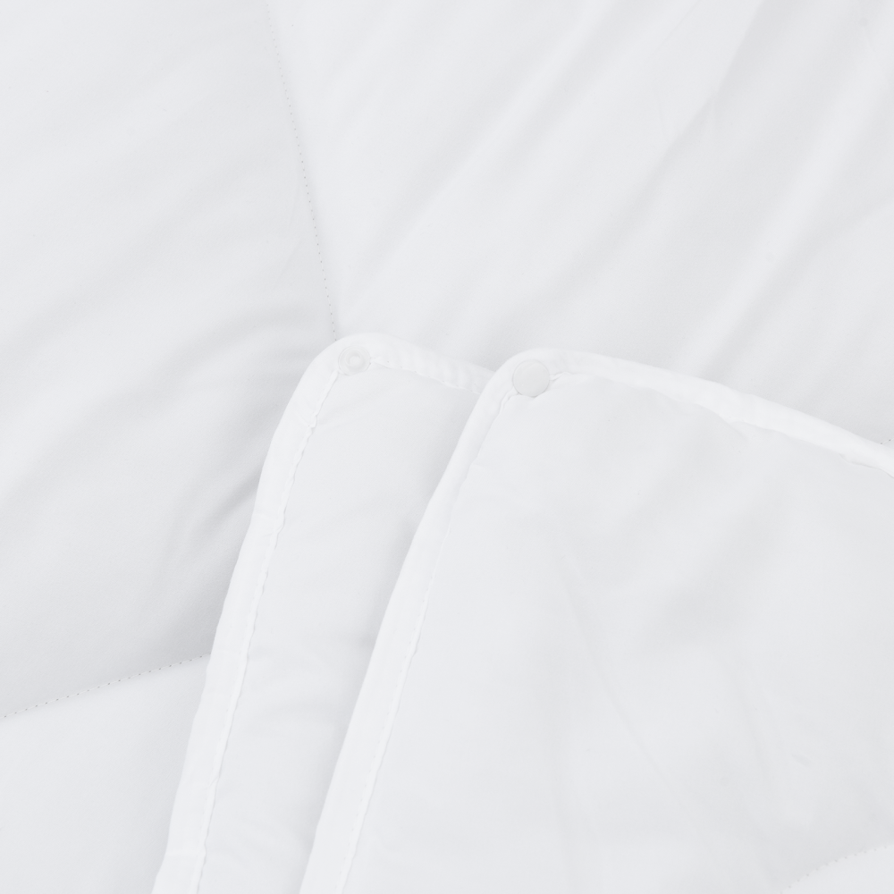 Produktbild för Duntäcke med kudde 3 pcs Vit Mikrofiber