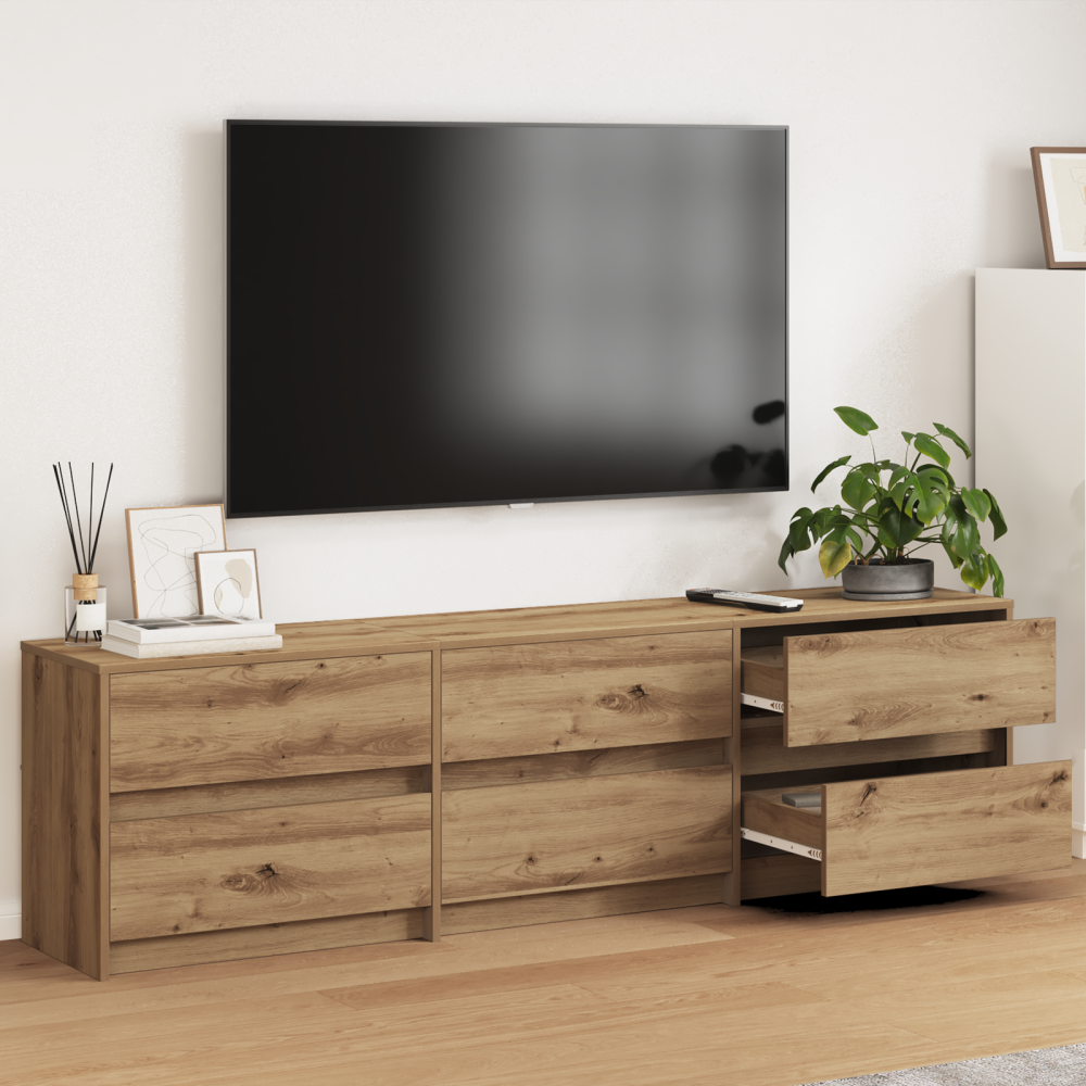 Produktbild för TV Enheter 2 pcs Artisan Ek Konstruerat trä