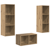 Produktbild för TV-bänkset Artisan Ek 37 x 37 x 107 cm Konstruerat trä