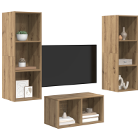 Produktbild för TV-bänkset Artisan Ek 37 x 37 x 107 cm Konstruerat trä