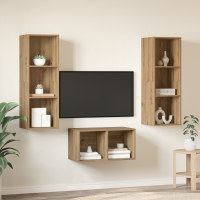 Produktbild för TV-bänkset Artisan Ek 37 x 37 x 107 cm Konstruerat trä