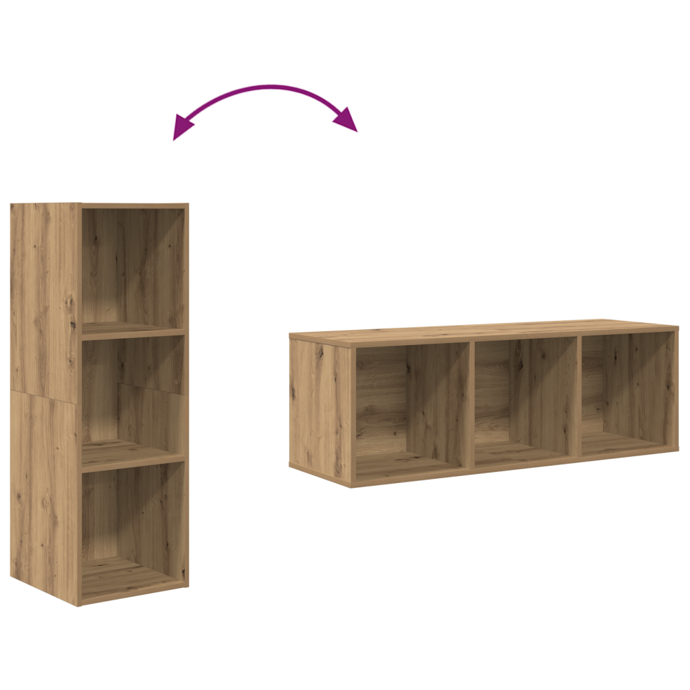 Produktbild för TV-bänkset Artisan Ek 37 x 37 x 107 cm Konstruerat trä