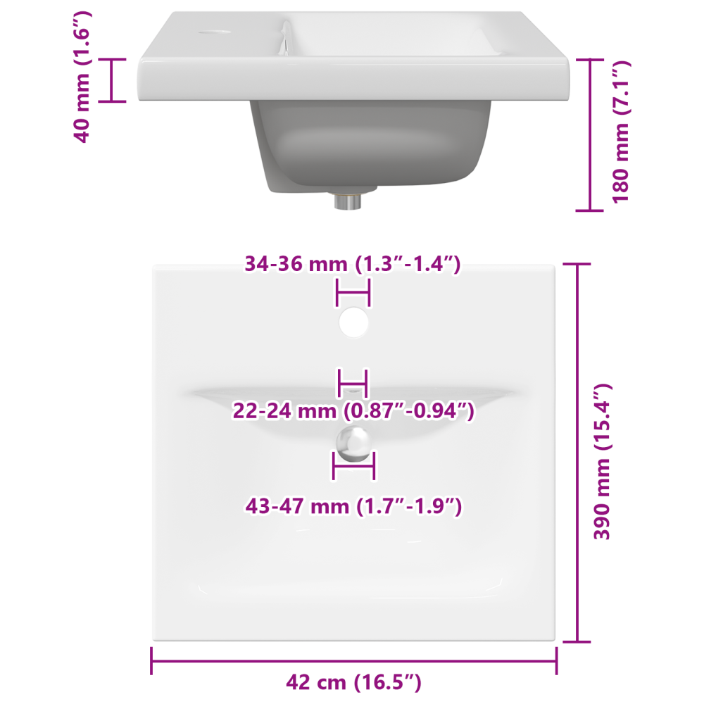 Produktbild för Badrumsmöbelset 2 pcs Gamla trä och vit Konstruerat trä