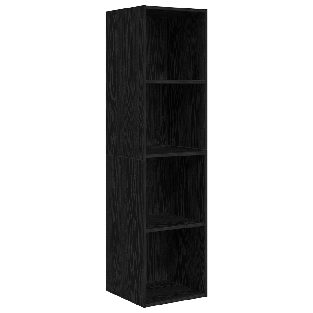 Produktbild för TV-bänkset 2 pcs Svart 37 x 37 x 142,5 cm Konstruerat trä
