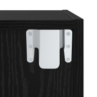 Produktbild för TV-bänkset 2 pcs Svart 37 x 37 x 142,5 cm Konstruerat trä