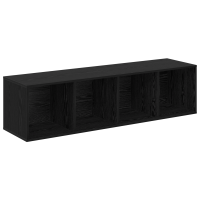 Produktbild för TV-bänkset 4 pcs Svart 37 x 37 x 142,5 cm Konstruerat trä
