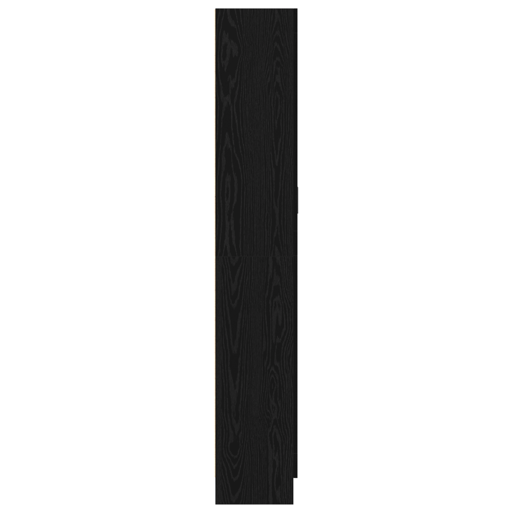 Produktbild för Bokskåp Svart Ek 82,5 x 30,5 x 185 cm Konstruerat trä