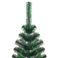 Produktbild för Konstgjord Förbelyst Julgran Grön 240 cm PVC och metall