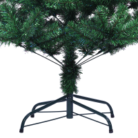 Produktbild för Konstgjord Förbelyst Julgran Grön 240 cm PVC och metall