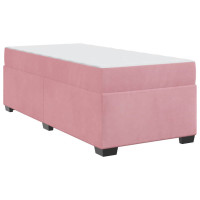 Produktbild för Sängram med madrass Rosa 90 x 200 cm tyg