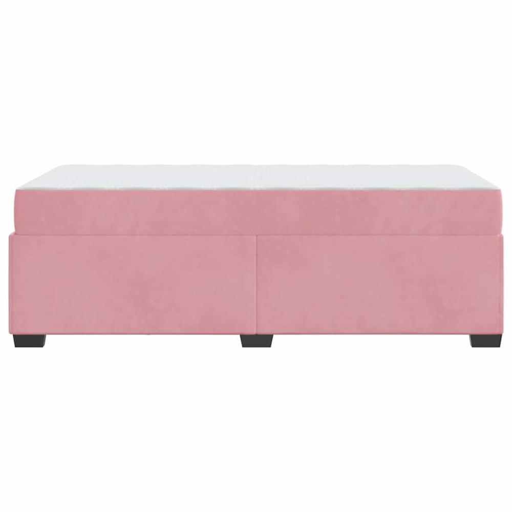 Produktbild för Sängram med madrass Rosa 90 x 200 cm tyg