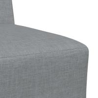 Produktbild för Modulsofa utan armstöd 2 pcs Ljusgrå 55 x 74 x 82 cm tyg
