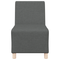 Produktbild för Modulsofa utan armstöd 2 pcs Mörkgrå 55 x 74 x 82 cm tyg