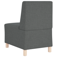 Produktbild för Modulsofa utan armstöd 2 pcs Mörkgrå 55 x 74 x 82 cm tyg