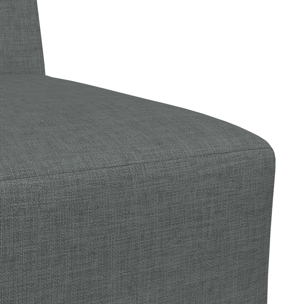 Produktbild för Modulsofa utan armstöd 2 pcs Mörkgrå 55 x 74 x 82 cm tyg
