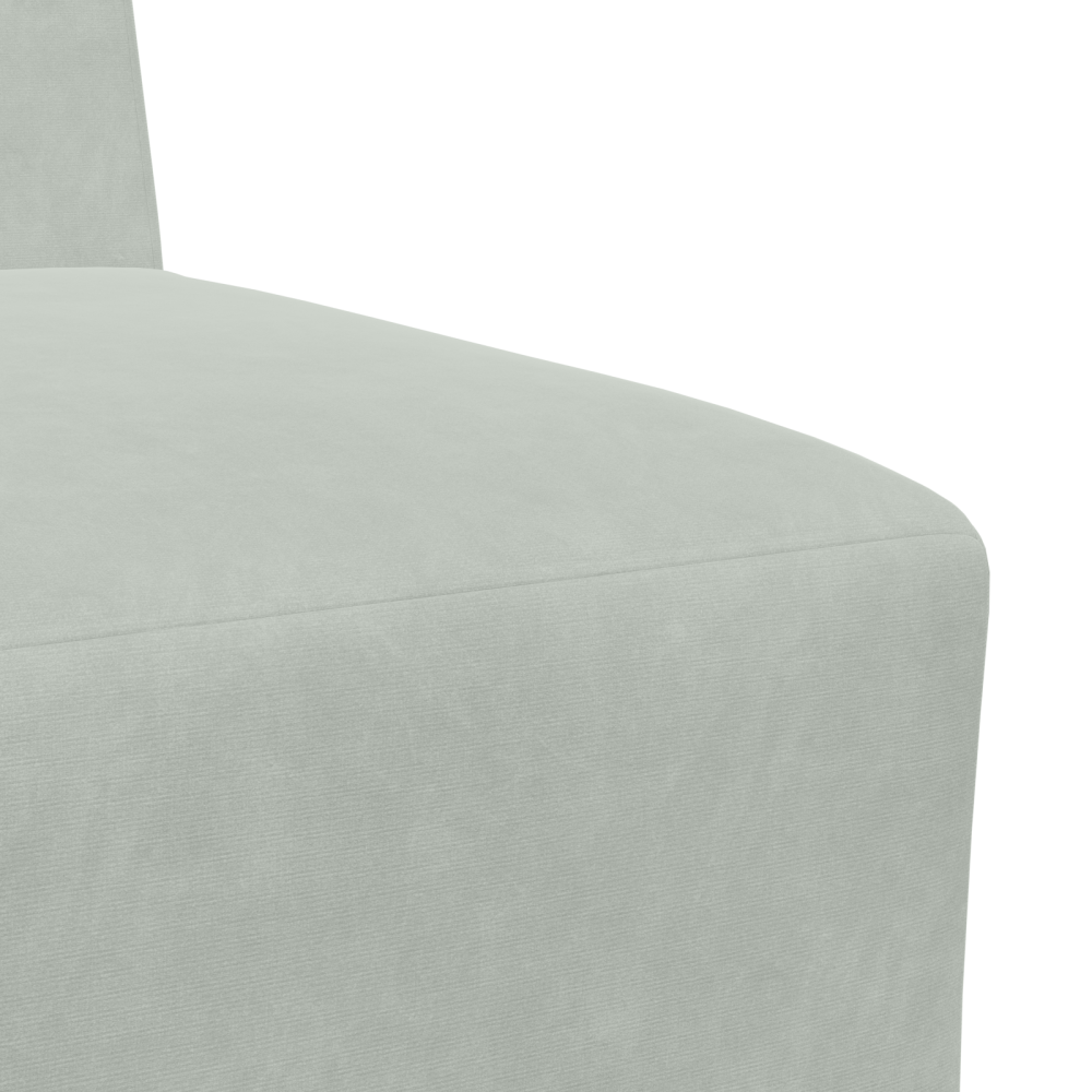 Produktbild för Modulsofa utan armstöd 2 pcs Ljusgrå 55 x 74 x 82 cm Sammet