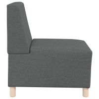 Produktbild för Modulsofa utan armstöd 3 pcs Mörkgrå 55 x 74 x 82 cm tyg