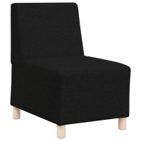 Produktbild för Modulsofa utan armstöd 3 pcs Svart 55 x 74 x 82 cm tyg