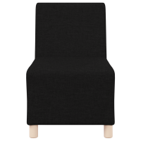 Produktbild för Modulsofa utan armstöd 3 pcs Svart 55 x 74 x 82 cm tyg