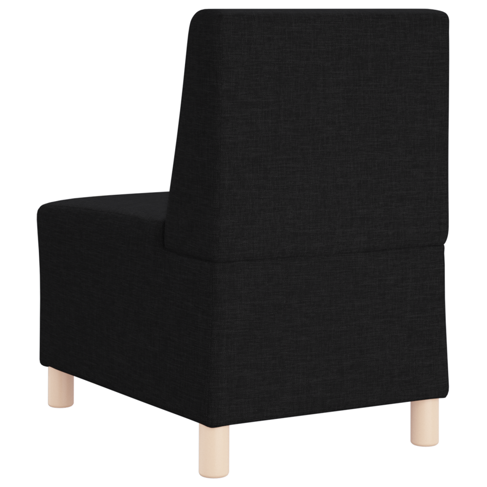 Produktbild för Modulsofa utan armstöd 3 pcs Svart 55 x 74 x 82 cm tyg