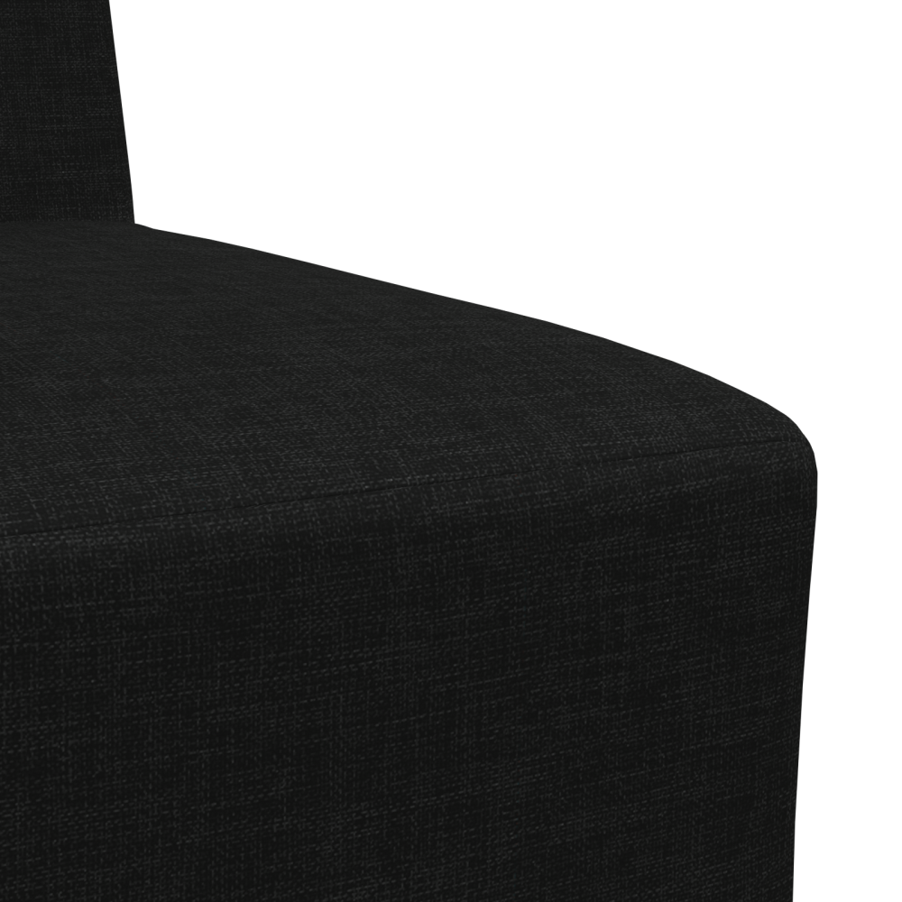 Produktbild för Modulsofa utan armstöd 3 pcs Svart 55 x 74 x 82 cm tyg