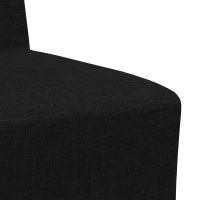 Produktbild för Modulsofa utan armstöd 3 pcs Svart 55 x 74 x 82 cm tyg