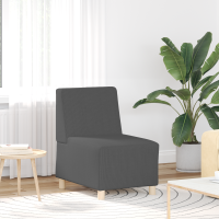 Produktbild för Modulsofa utan armstöd 3 pcs Mörkgrå 55 x 74 x 82 cm