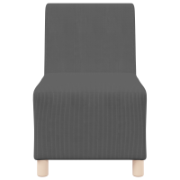 Produktbild för Modulsofa utan armstöd 3 pcs Mörkgrå 55 x 74 x 82 cm