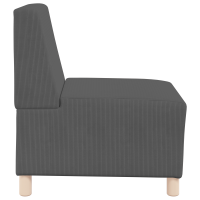 Produktbild för Modulsofa utan armstöd 3 pcs Mörkgrå 55 x 74 x 82 cm