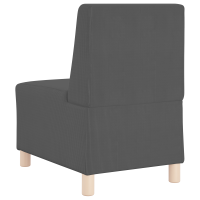 Produktbild för Modulsofa utan armstöd 3 pcs Mörkgrå 55 x 74 x 82 cm