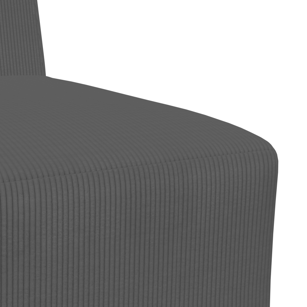 Produktbild för Modulsofa utan armstöd 3 pcs Mörkgrå 55 x 74 x 82 cm