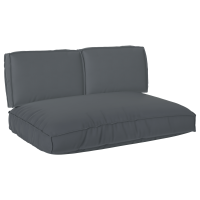 Produktbild för Kuddsats 3 pcs Antracit Oxford Tyg