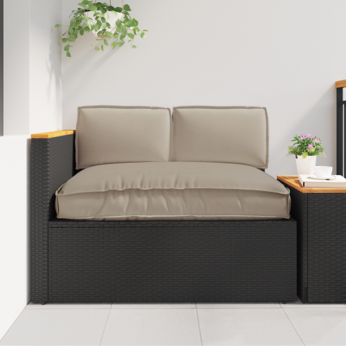 vidaXL Kuddsats 3 pcs Taupe Oxford Tyg - Stols- & Soffdynor