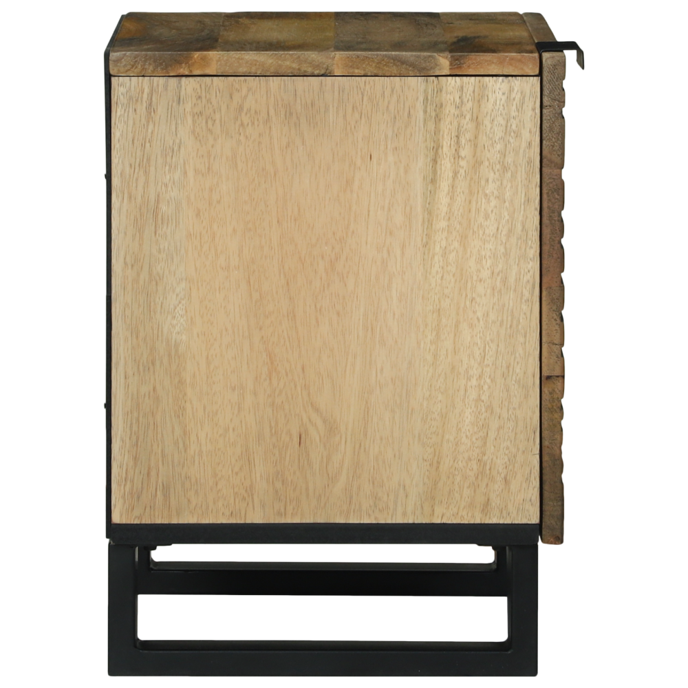 Produktbild för Nattduksbord Naturlig 40 x 33 x 46 cm Konstruerat trä