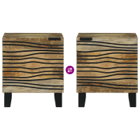 Produktbild för Nattduksbord Naturlig 40 x 33 x 46 cm Konstruerat trä