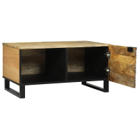 Produktbild för Kaffeebord Naturlig 80 x 50 x 40 cm Konstruerat trä