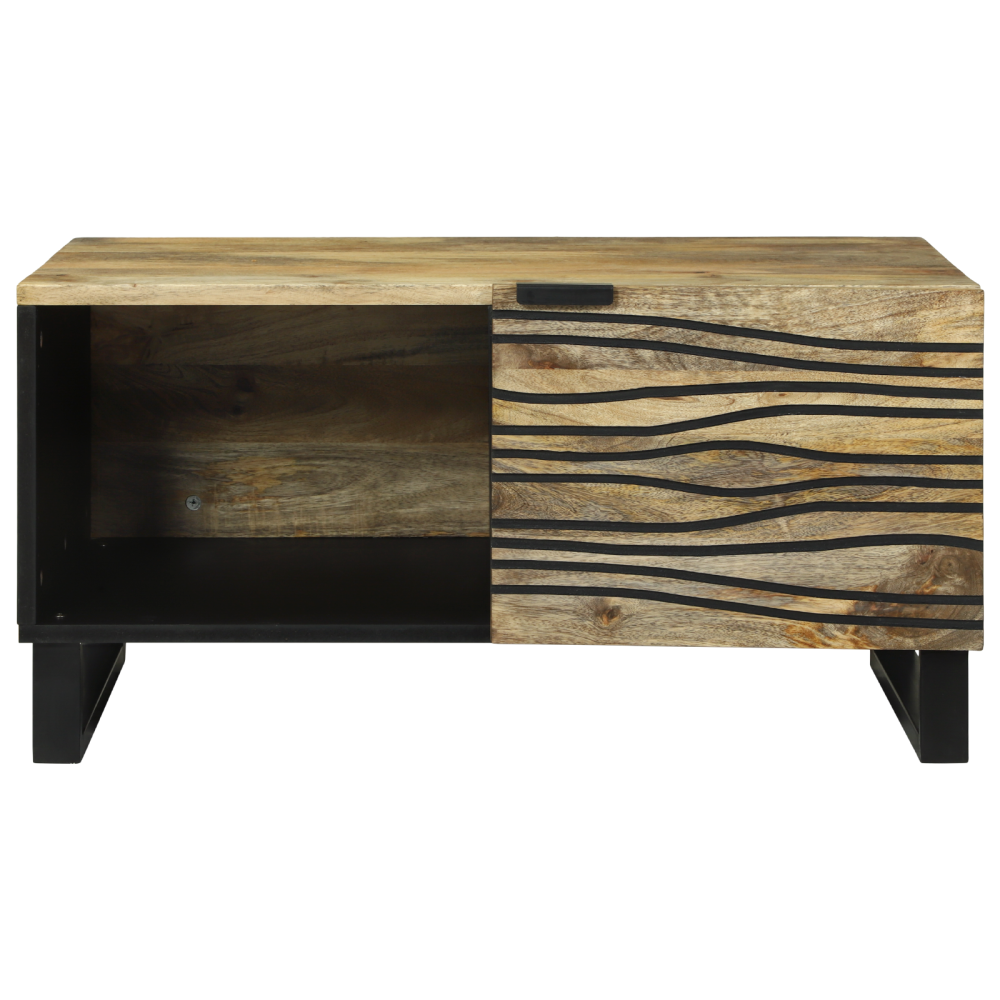 Produktbild för Kaffeebord Naturlig 80 x 50 x 40 cm Konstruerat trä