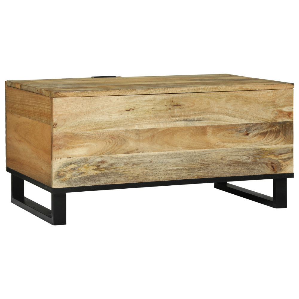 Produktbild för Kaffeebord Naturlig 80 x 50 x 40 cm Konstruerat trä