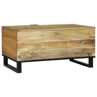 Produktbild för Kaffeebord Naturlig 80 x 50 x 40 cm Konstruerat trä
