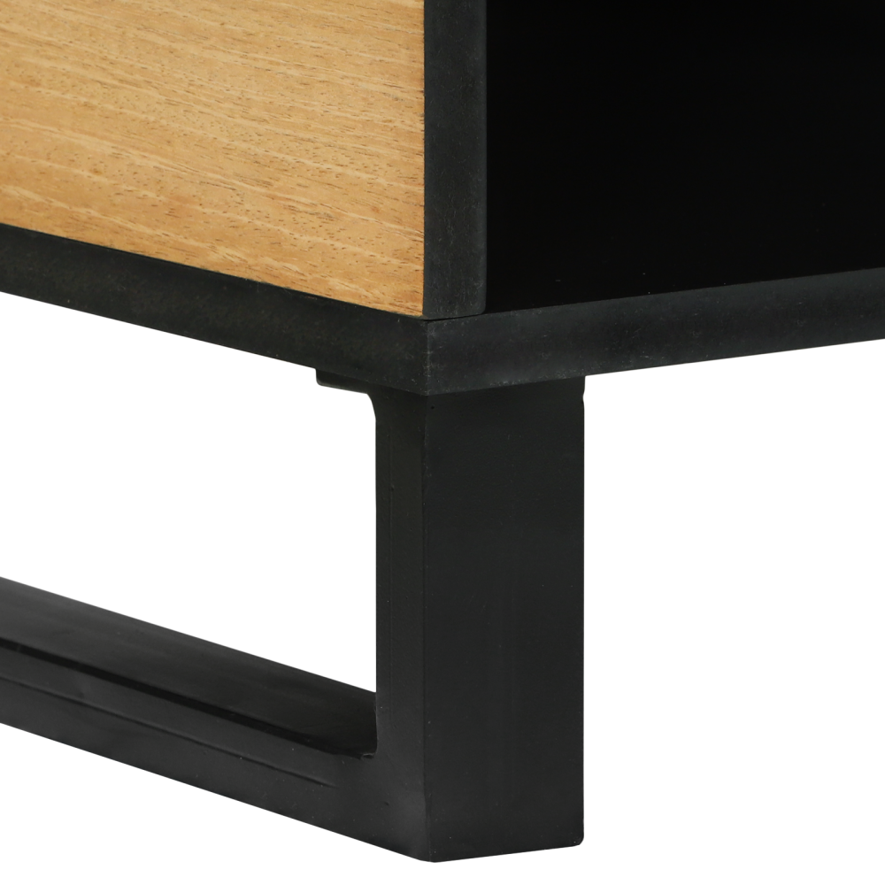 Produktbild för Kaffeebord Naturlig 80 x 50 x 40 cm Konstruerat trä
