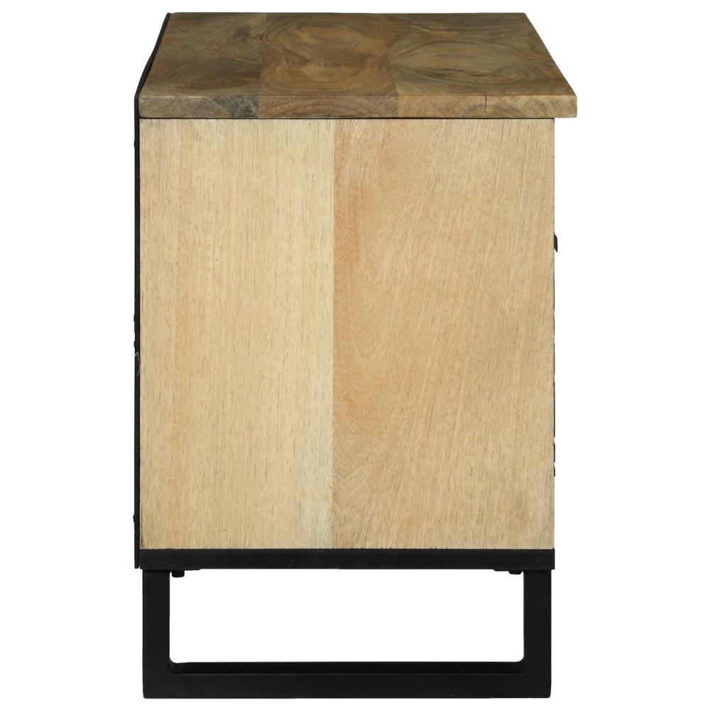 Produktbild för TV Enheter med låda Brun 80 x 33 x 46 cm Konstruerat trä
