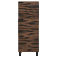 Produktbild för Highboard Brun 40 x 33 x 110 cm massivt mangoträ