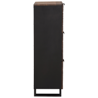 Produktbild för Highboard Brun 40 x 33 x 110 cm massivt mangoträ