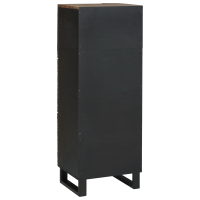Produktbild för Highboard Brun 40 x 33 x 110 cm massivt mangoträ