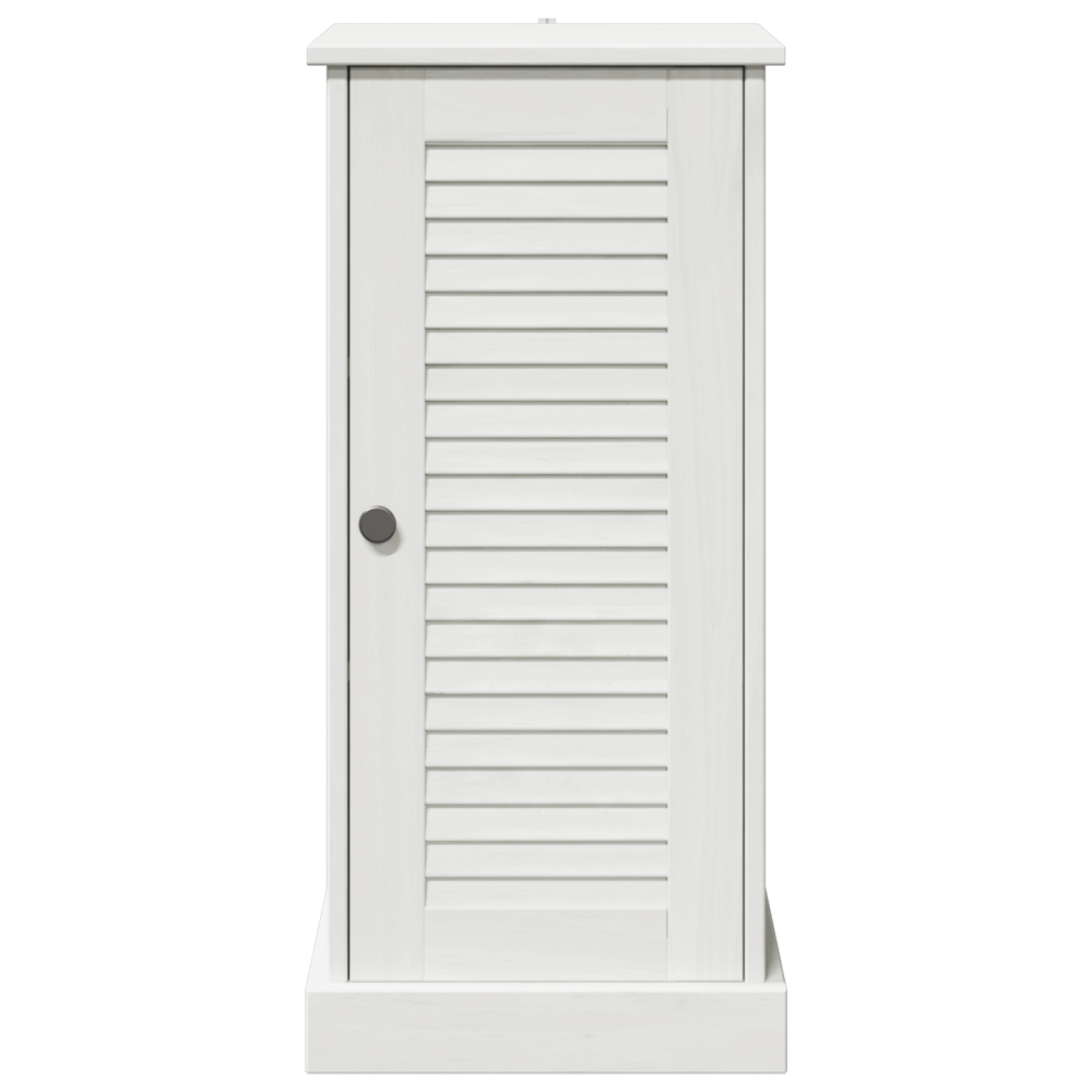 Produktbild för Badrumsskåp VIGO Vit och antikvit 37,5 x 34 x 80 cm Massiv furu