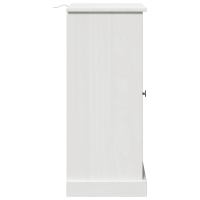 Produktbild för Badrumsskåp VIGO Vit och antikvit 37,5 x 34 x 80 cm Massiv furu